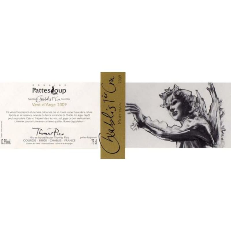 Domaine Pattes Loup Chablis Montmains Premier Cru 2009 Front Label