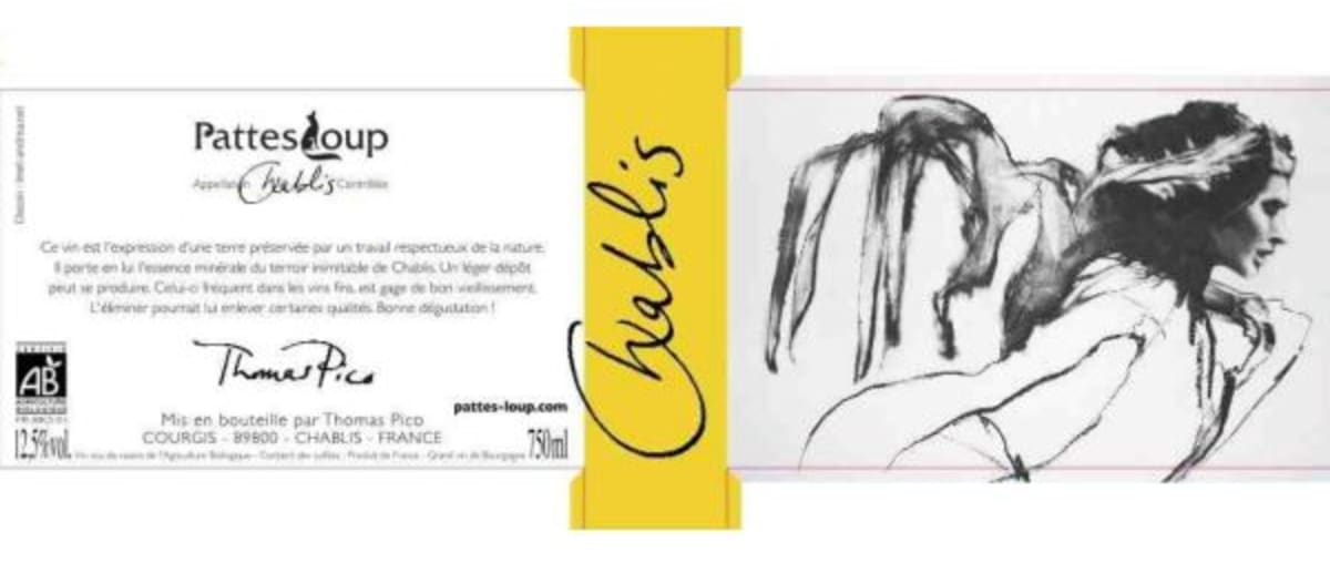 Domaine Pattes Loup Chablis Pattes Loup 2013 Front Label