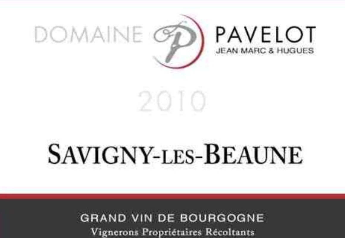 Domaine Pavelot Savigny-les-Beaune 2010 Front Label