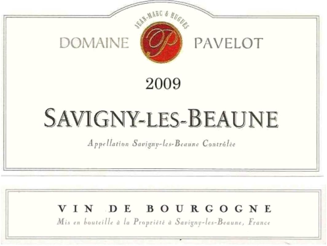 Domaine Pavelot Savigny-les-Beaune Blanc 2009 Front Label