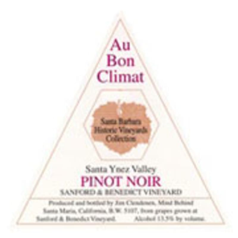 Au Bon Climat Sanford and Benedict Vineyard Pinot Noir 2010 Front Label