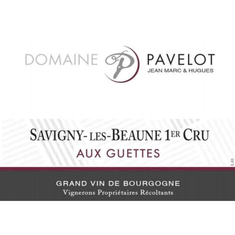 Domaine Pavelot Savigny-Les-Beaune Aux Guettes Premier Cru 2012 Front Label