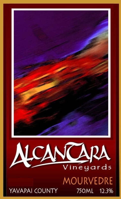 Alcantara Vineyard Mourvedre 2013 Front Label