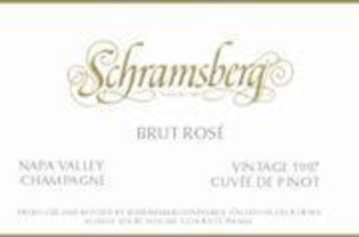 Schramsberg Brut Rose 1999 Front Label