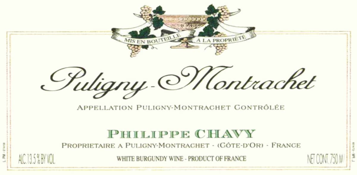 Domaine Phillipe Chavy Puligny-Montrachet 2005 Front Label