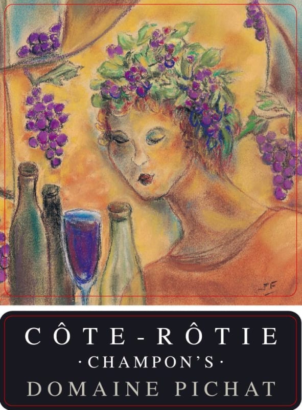 Domaine Pichat Cote Rotie Champon's 2010 Front Label