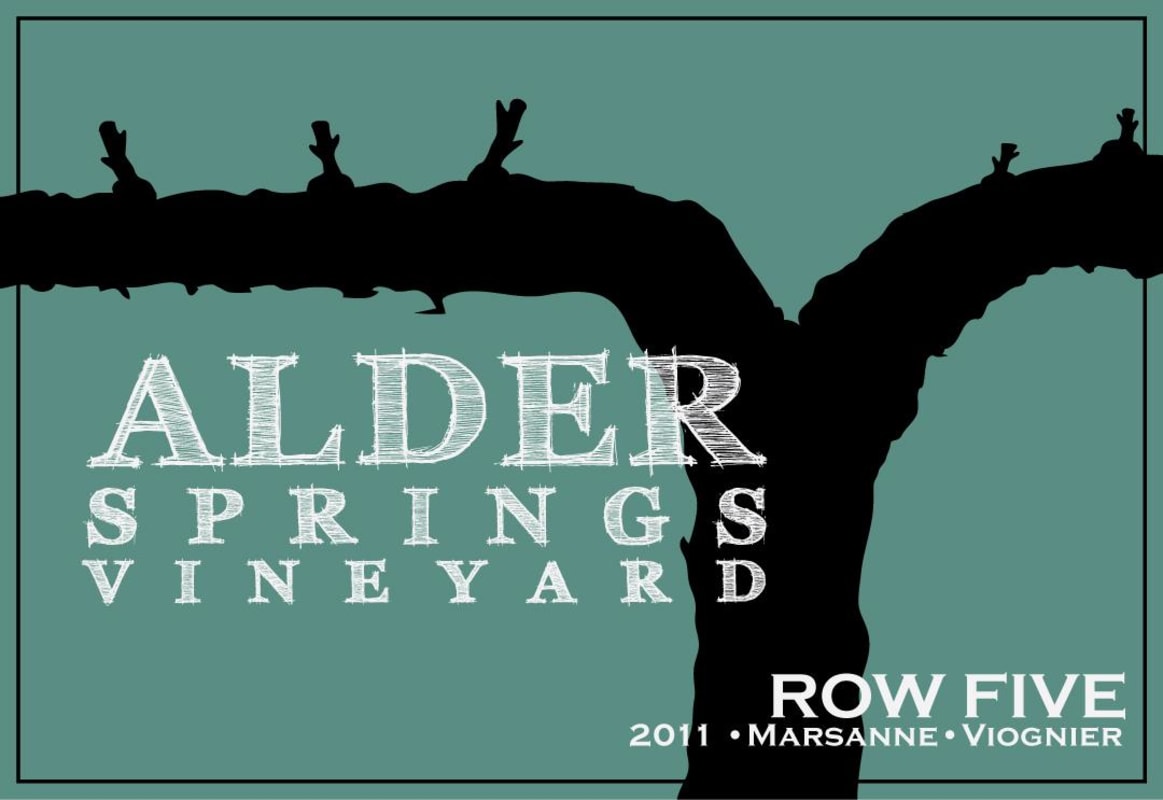 Alder Springs Vineyard Row Five Marsanne Viognier 2011 Front Label
