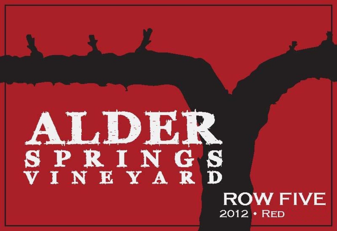 Alder Springs Vineyard Row Five Red 2012 Front Label