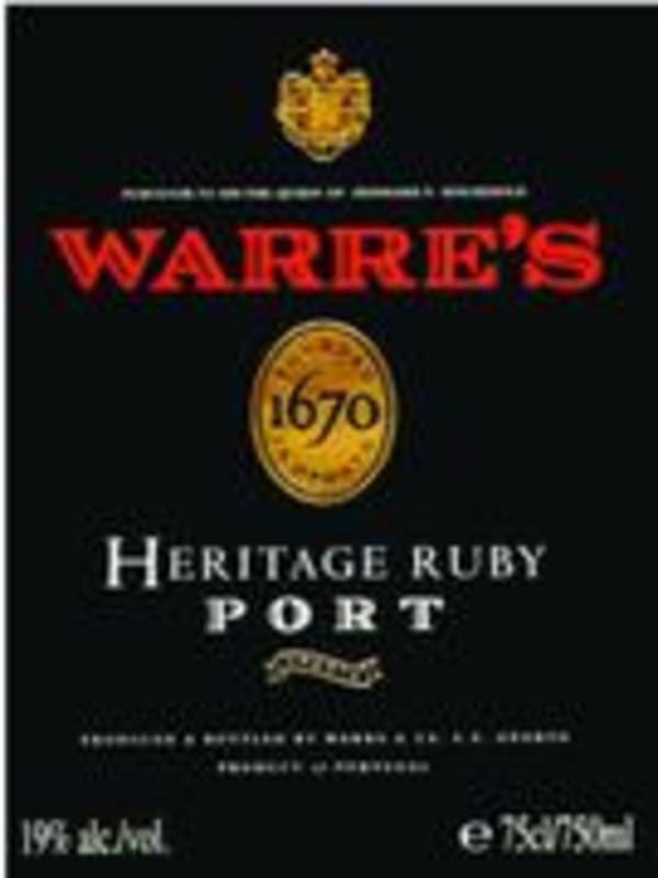 Warre's Ruby Front Label