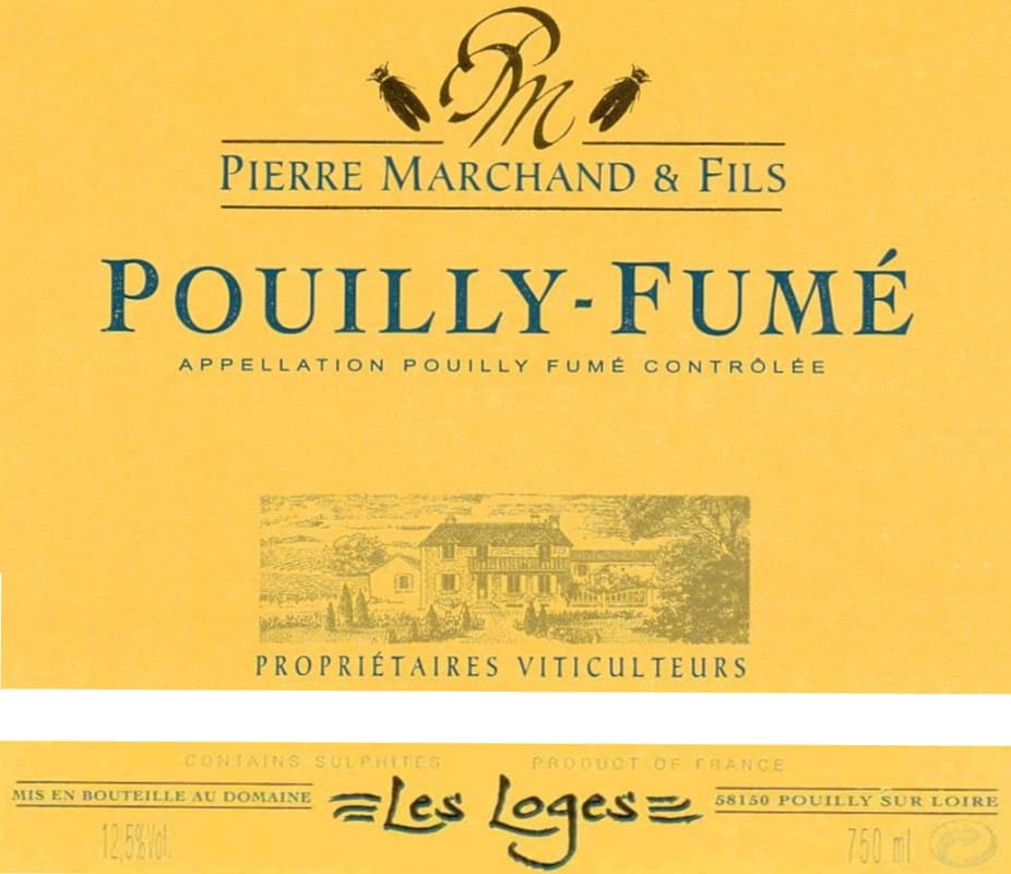 Domaine Pierre Marchand et Fils Pouilly-Fume Les Loges 2014 Front Label