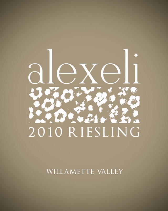 AlexEli Vineyard & Winery Riesling 2010 Front Label