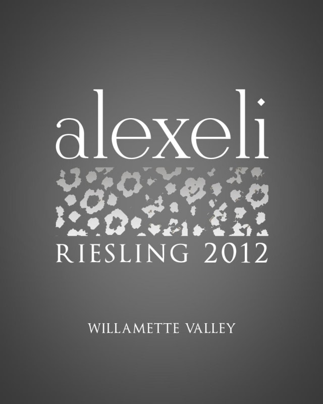 AlexEli Vineyard & Winery Riesling 2012 Front Label