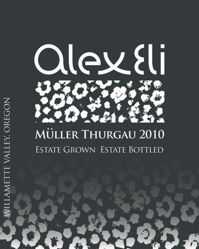 AlexEli Vineyard & Winery Muller Thurgau 2010 Front Label