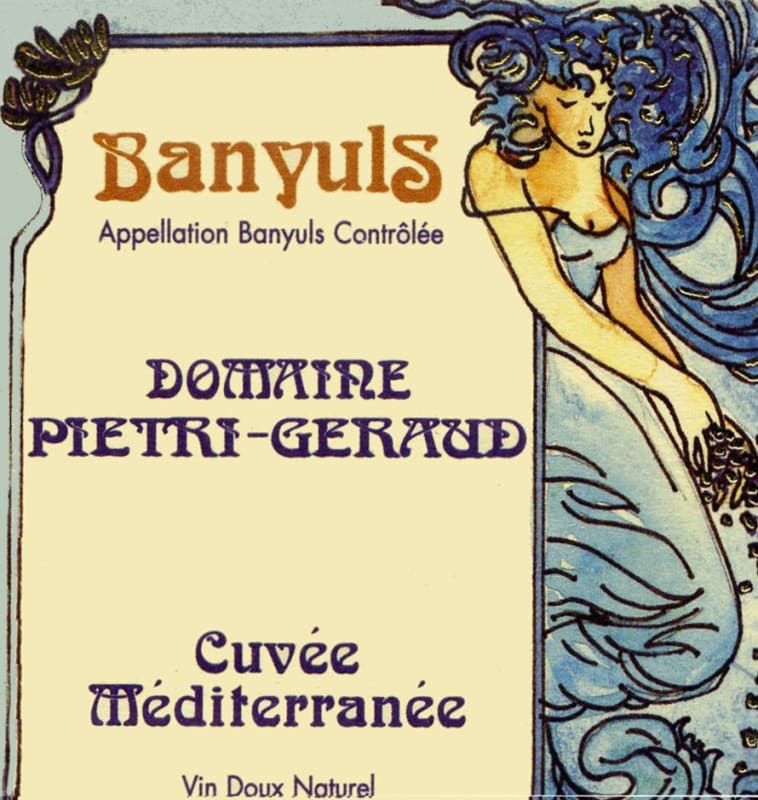 Domaine Pietri Geraud Banyuls Cuvee Mediterranee 2008 Front Label