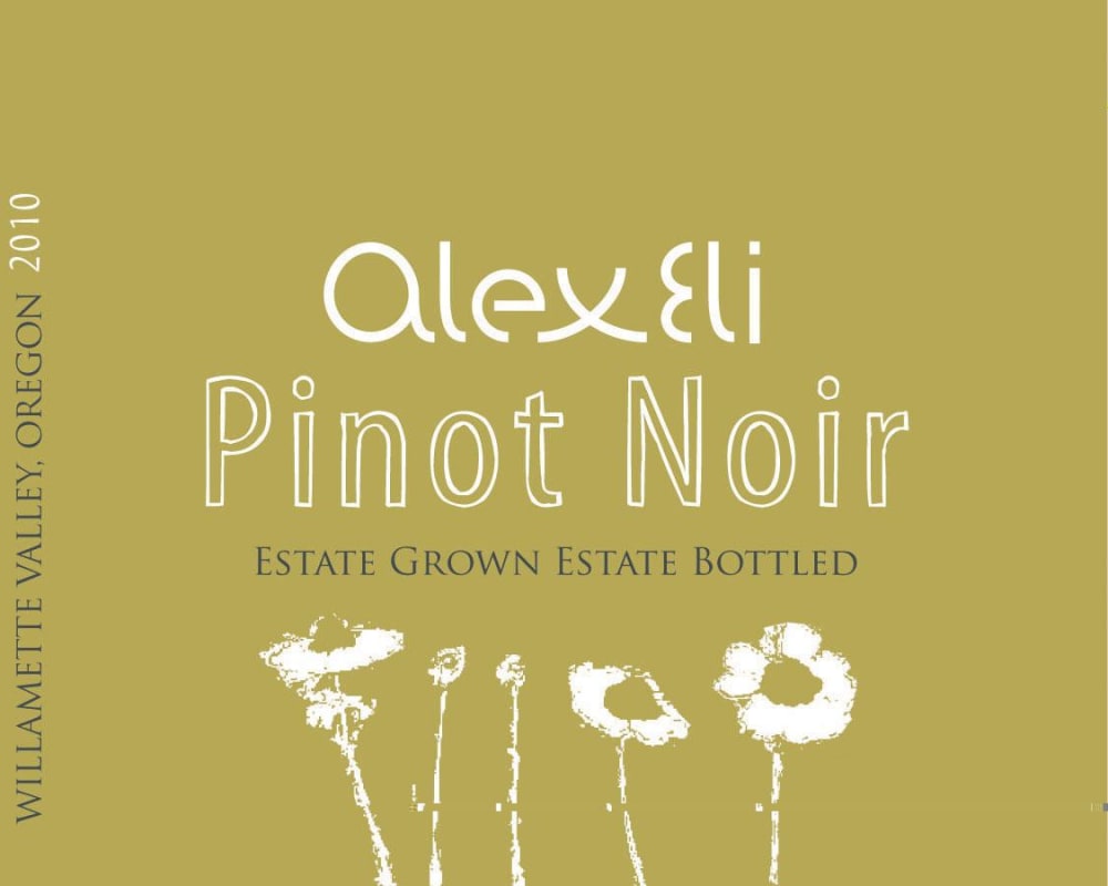 AlexEli Vineyard & Winery Kosher Pinot Noir 2010 Front Label