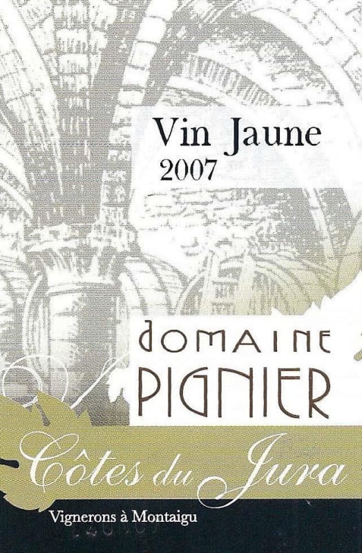 Domaine Pignier Cotes du Jura Vin Jaune 2007 Front Label