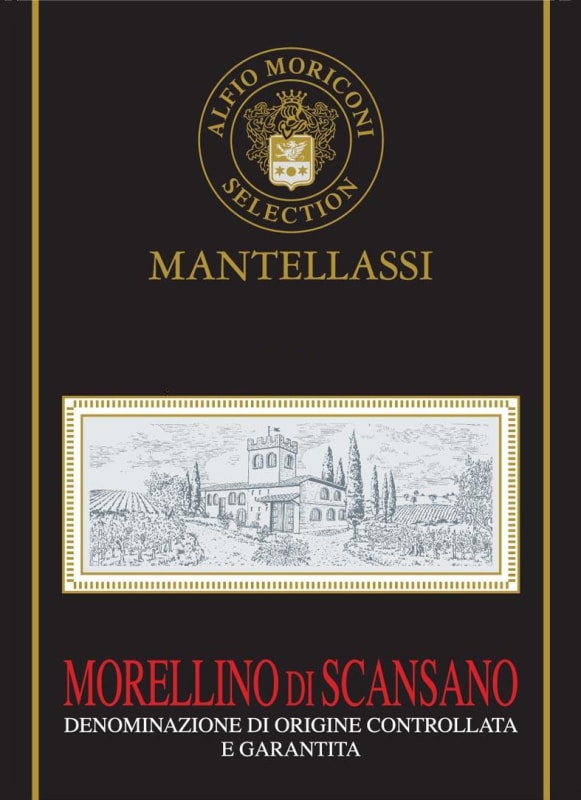 Alfio Moriconi Selection Morellino di Scansano Mantellassi 2012 Front Label