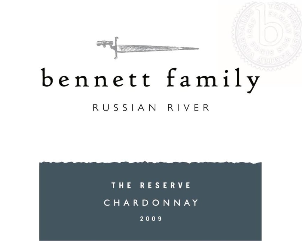 Bennett Family The Reserve Chardonnay 2009 Front Label