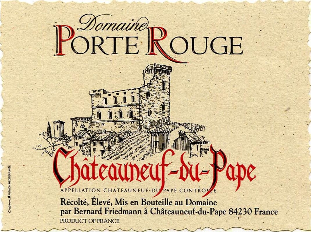 Domaine Porte Rouge Chateauneuf-du-Pape 2014 Front Label