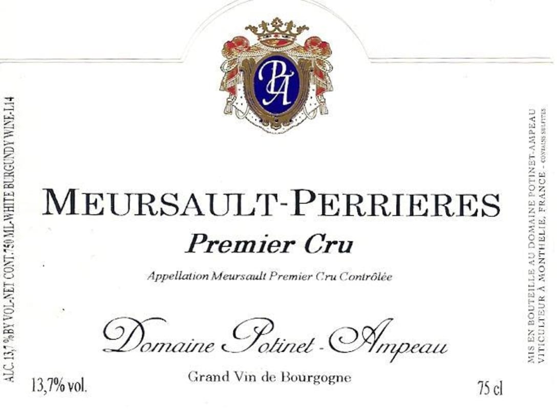 Domaine Potinet-Ampeau Meursault-Perrieres Premier Cru 2004 Front Label