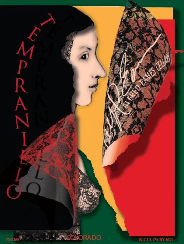 Alfred Eames Cellars Tempranillo 2012 Front Label