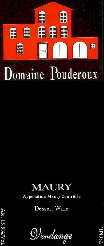 Domaine Pouderoux Maury Vendange 2005 Front Label