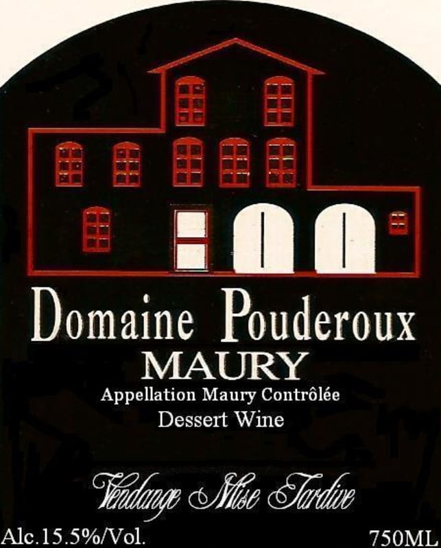 Domaine Pouderoux Maury Vendange Mise Tardive 2004 Front Label