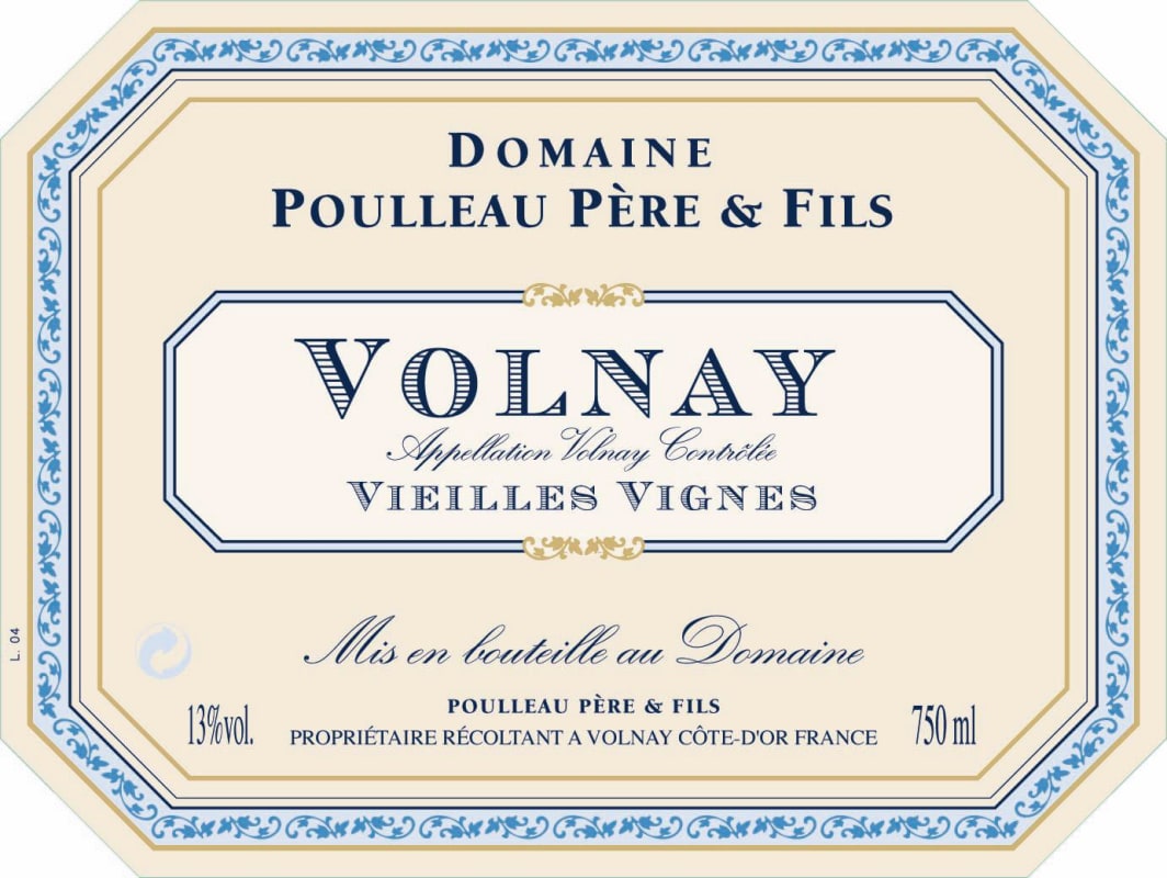 Domaine Poulleau Volnay Vieilles Vignes 2011 Front Label