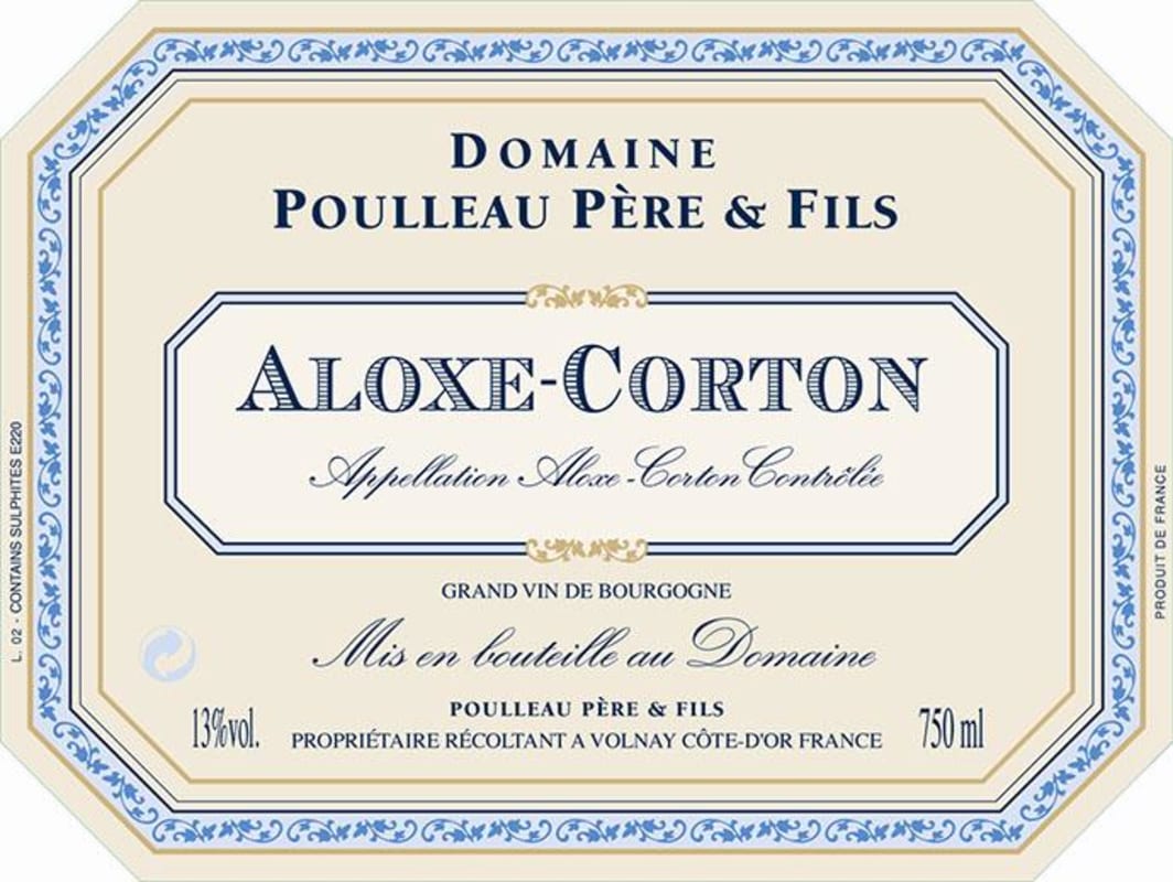 Domaine Poulleau Aloxe-Corton 2014 Front Label