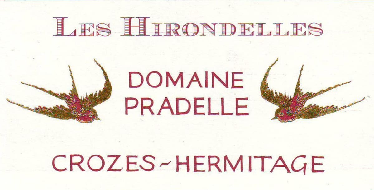 Domaine Pradelle Crozes-Hermitage Les Hirondelles 2012 Front Label