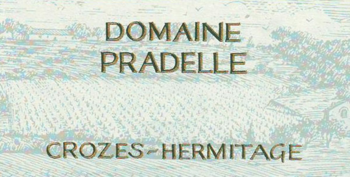 Domaine Pradelle Crozes-Hermitage Blanc 2011 Front Label