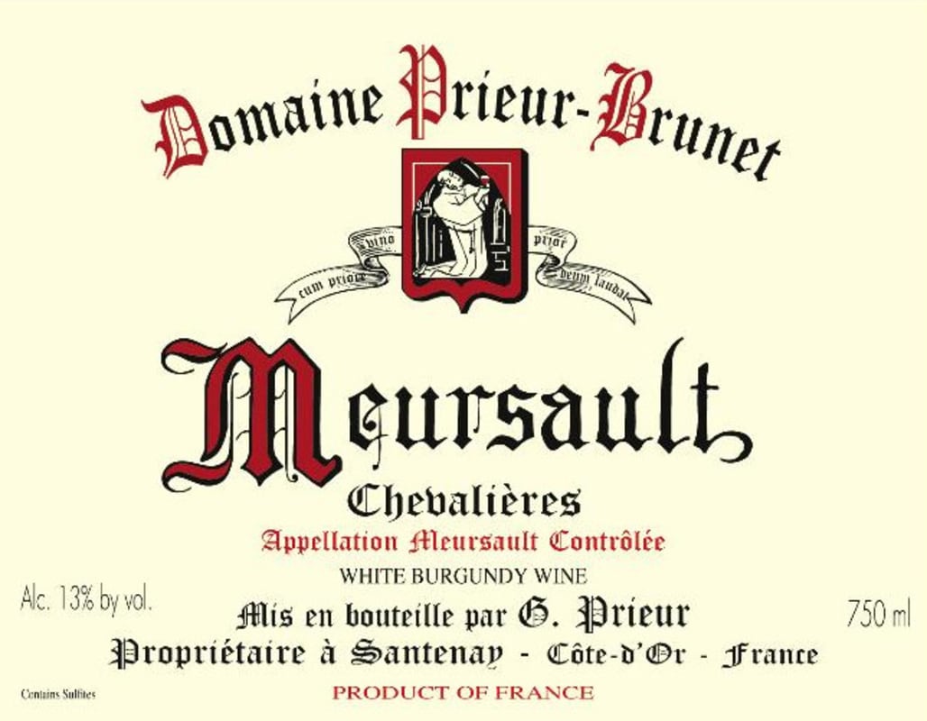 Domaine Prieur Meursault Les Chevalieres 2007 Front Label