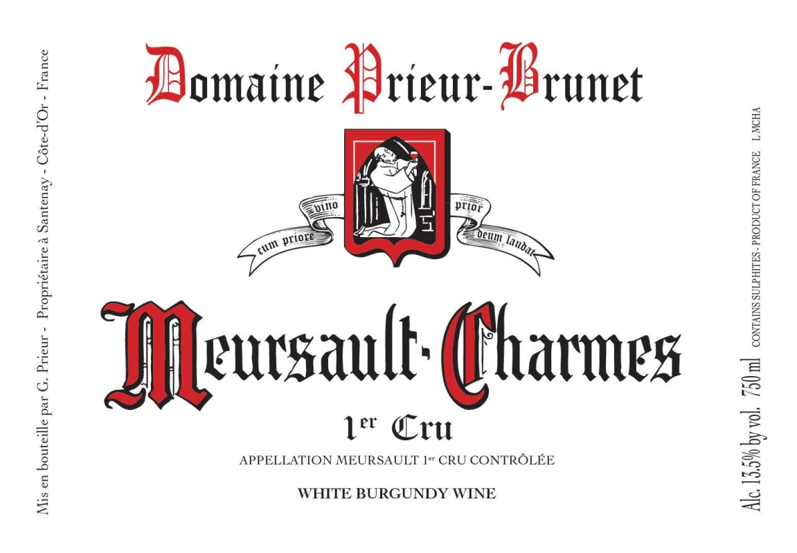 Domaine Prieur Meursault Charmes Brunet Premier Cru 2011 Front Label