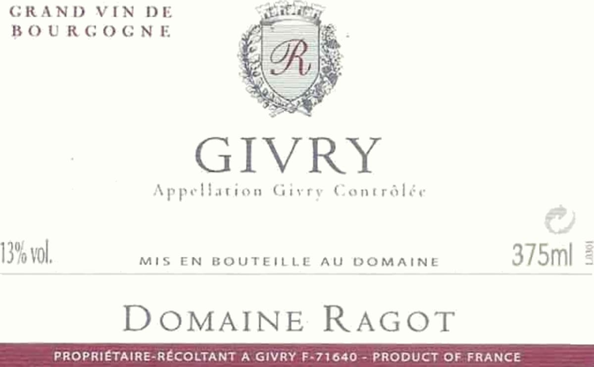 Domaine Ragot Givry 2011 Front Label