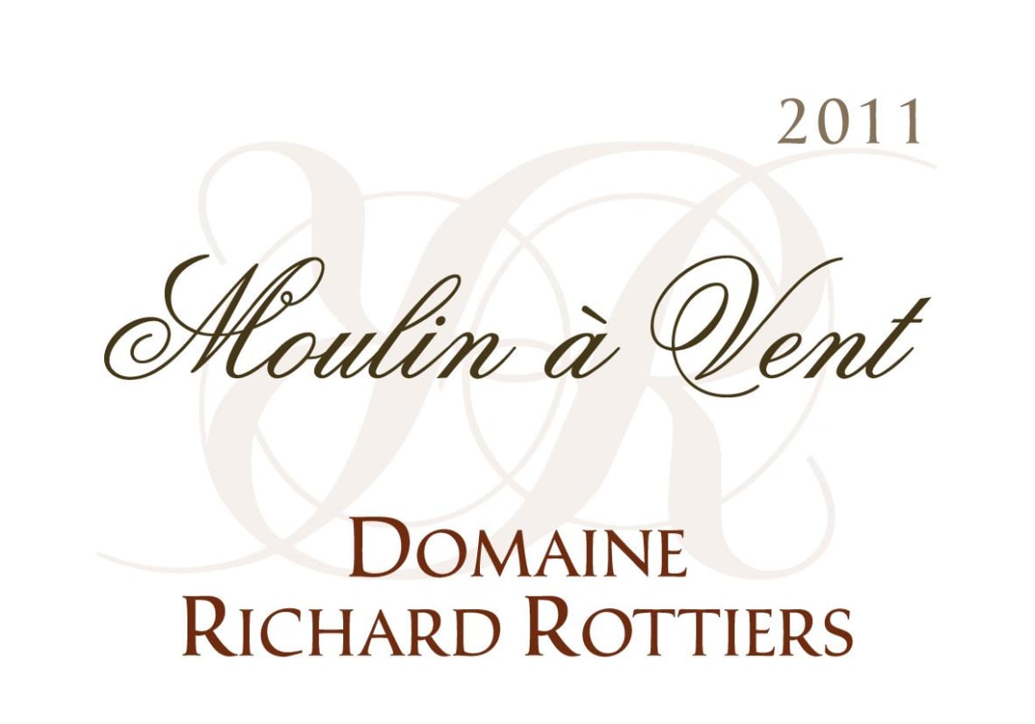 Domaine Richard Rottiers Moulin-a-Vent 2011 Front Label