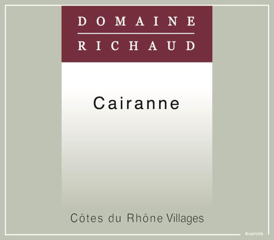 Domaine Richaud Cairanne Cotes du Rhone Villages 2013 Front Label