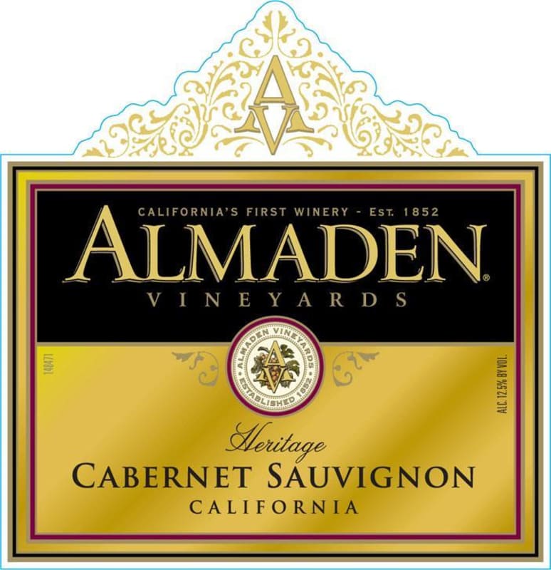 Almaden Heritage Cabernet Sauvignon Front Label