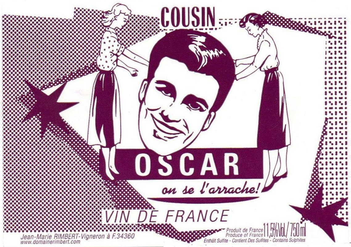 Domaine Rimbert Languedoc Roussillon Cousin Oscar 2015 Front Label