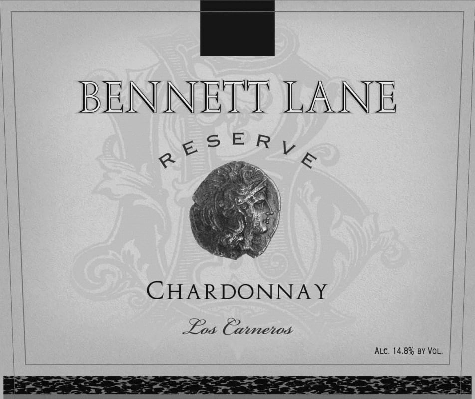 Bennett Lane Reserve Chardonnay 2012 Front Label