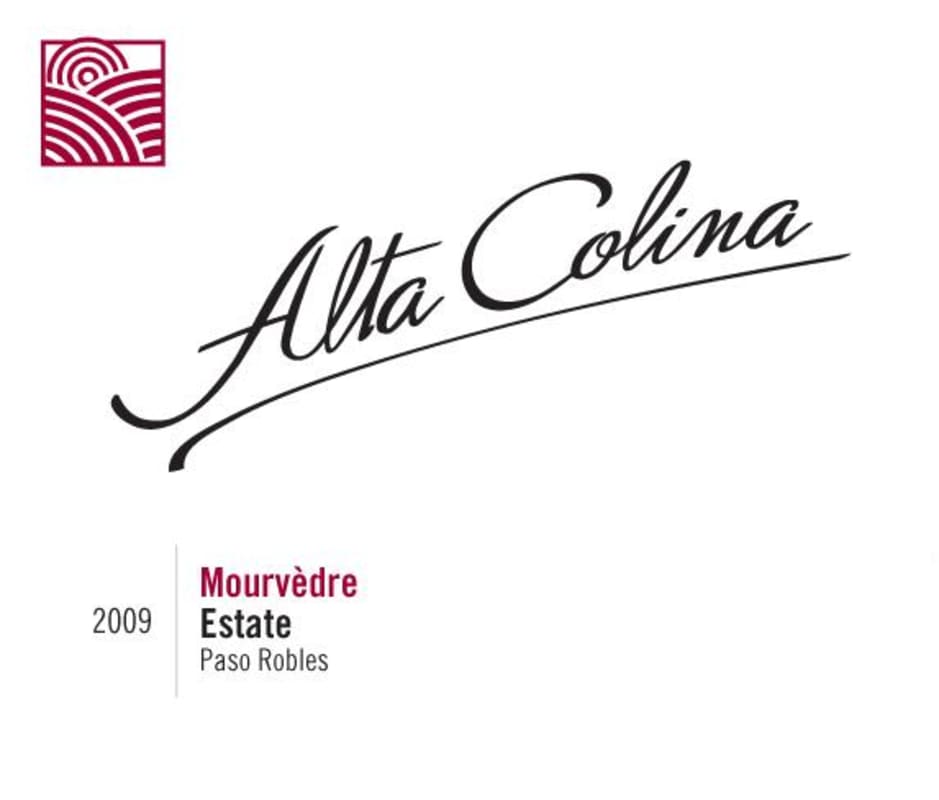 Alta Colina Mourvedre 2009 Front Label