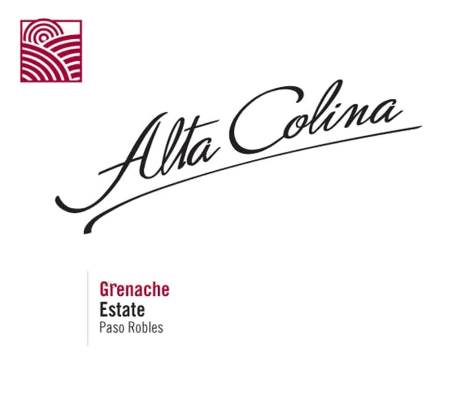 Alta Colina Grenache 2012 Front Label