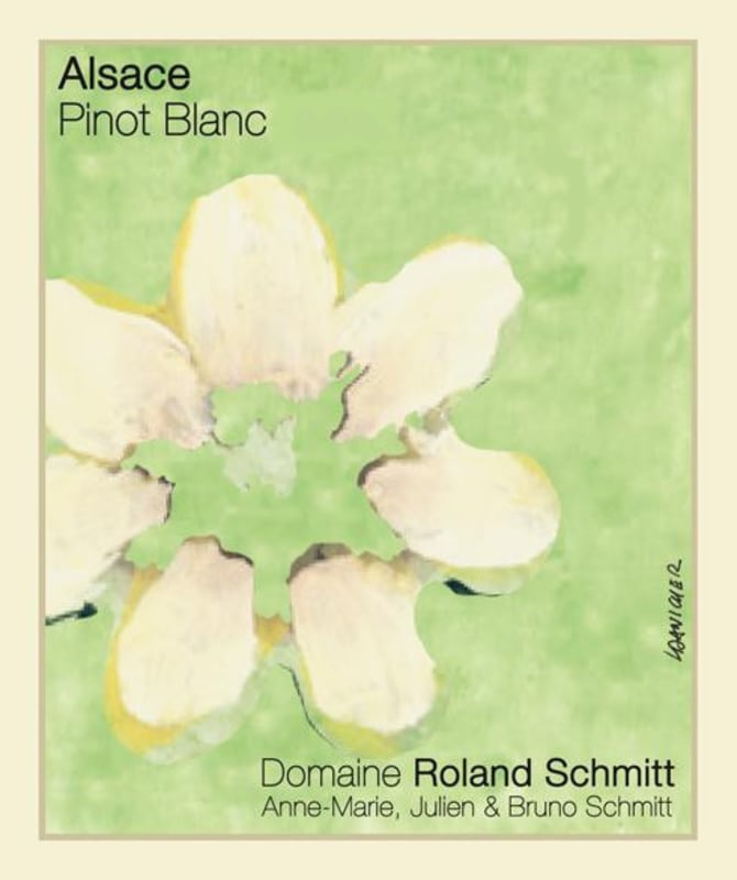 Domaine Roland Schmitt Pinot Blanc 2014 Front Label