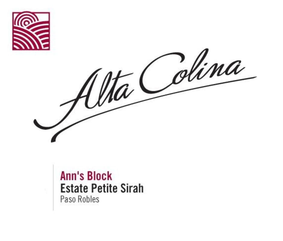 Alta Colina Ann Block Petite Sirah 2011 Front Label