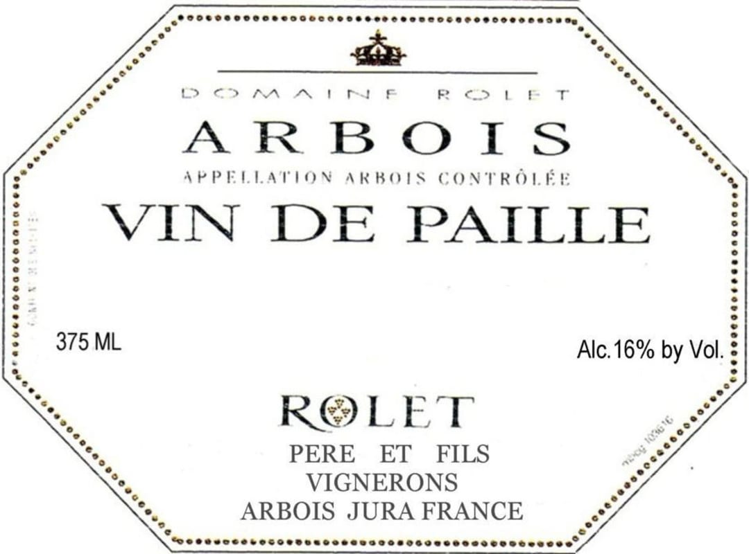 Domaine Rolet Arbois Vin de Paille 2005 Front Label