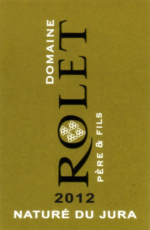 Domaine Rolet Arbois Nature 2012 Front Label