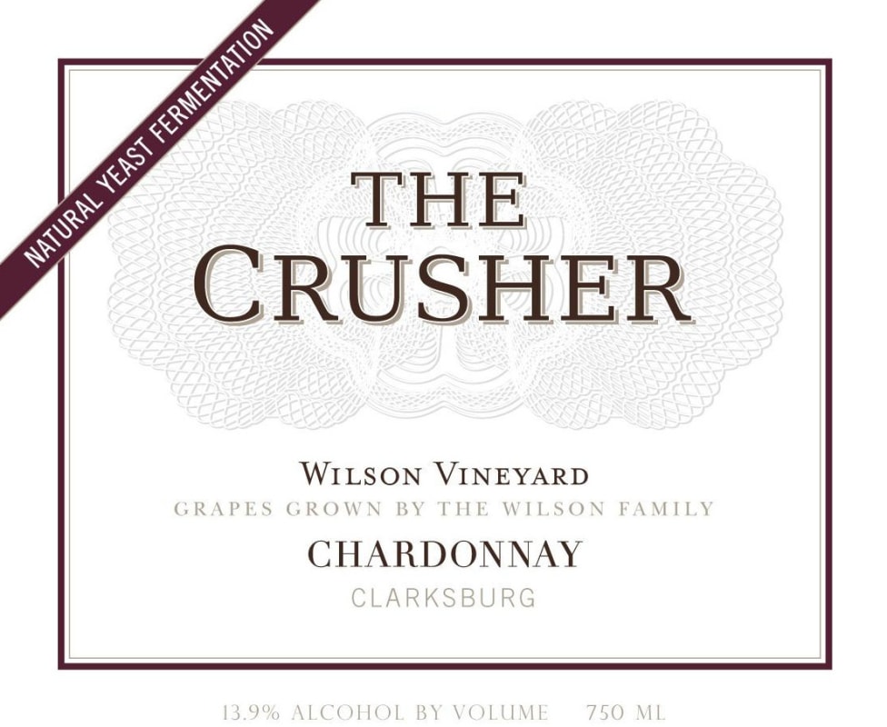 The Crusher Wilson Vineyard Chardonnay 2012 Front Label