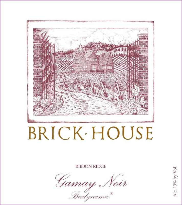 Brick House Gamay Noir 2013 Front Label