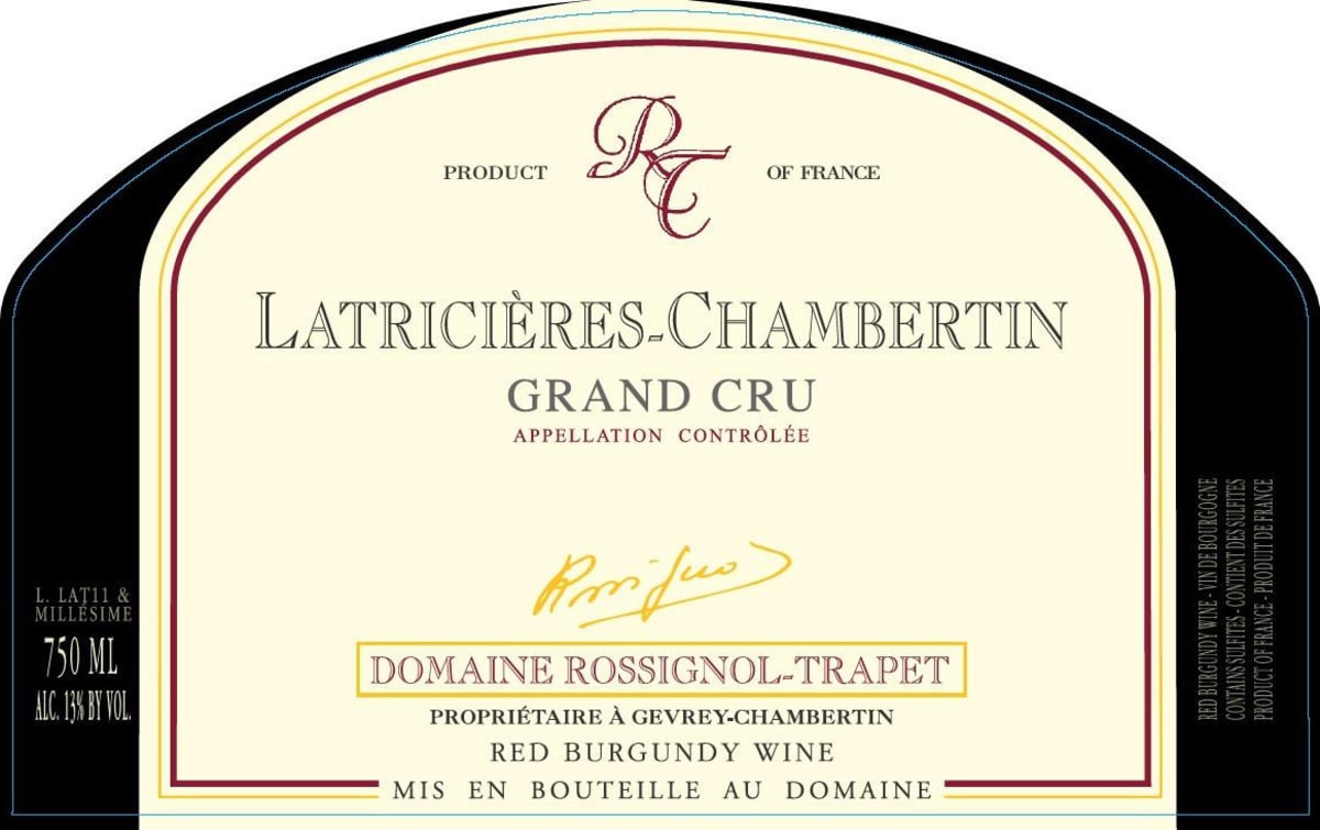 Domaine Rossignol-Trapet Latricieres-Chambertin Grand Cru 2014 Front Label