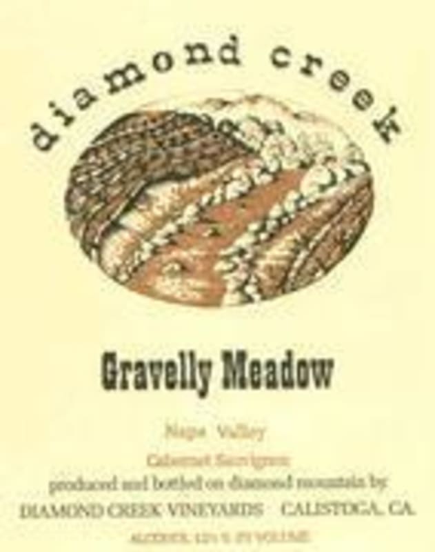 Diamond Creek Gravelly Meadow Cabernet Sauvignon 1984 Front Label