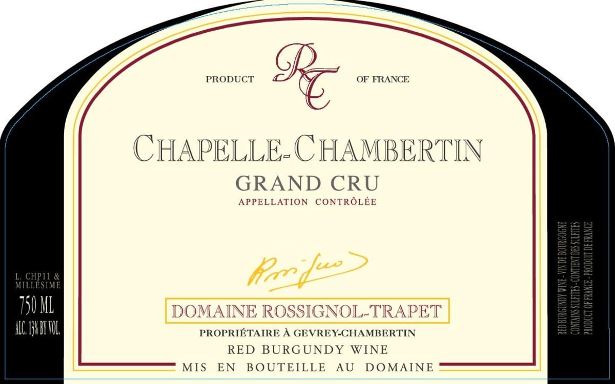 Domaine Rossignol-Trapet Chapelle-Chambertin Grand Cru 2014 Front Label